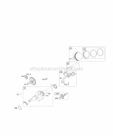 Cams Crankshaft Head Piston Group Diagram and Parts List for 127437-0136-E1  Briggs and Stratton Engine